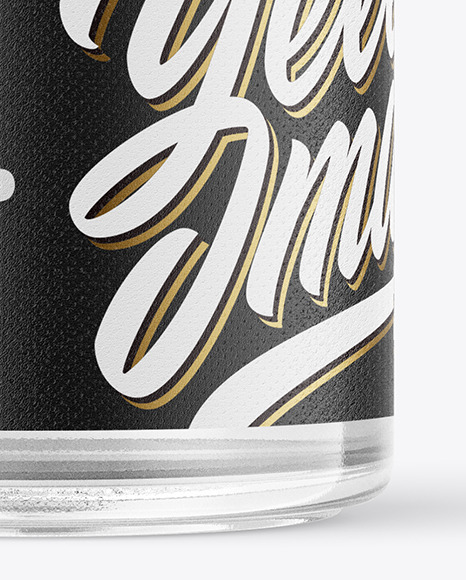 Clear Glass Jar Mockup PSD #6