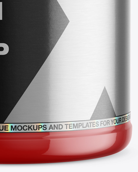 Clear Protein Jar Mockup PSD #4