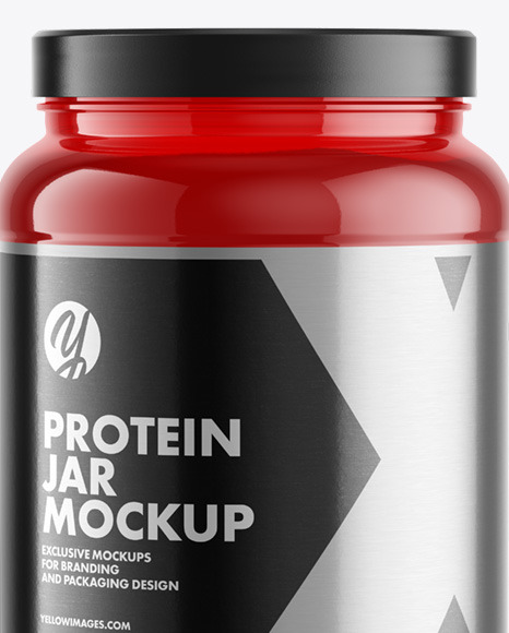 Clear Protein Jar Mockup PSD #7