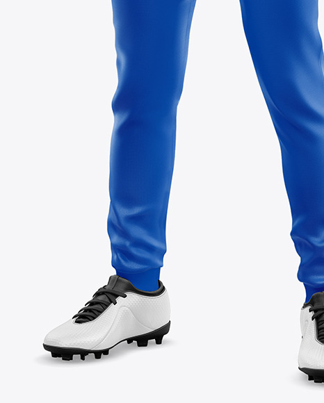 Football Kit Long Sleeve Mockup – Half Side View PSD #1