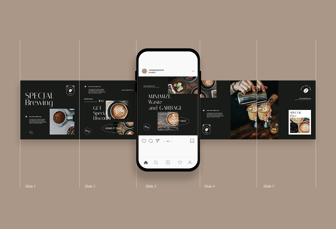 Coffee Shop Instagram Carousel