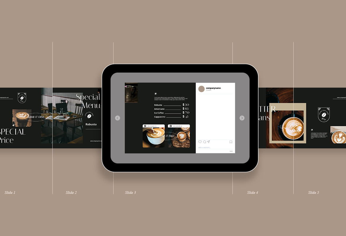 Coffee Shop Instagram Carousel
