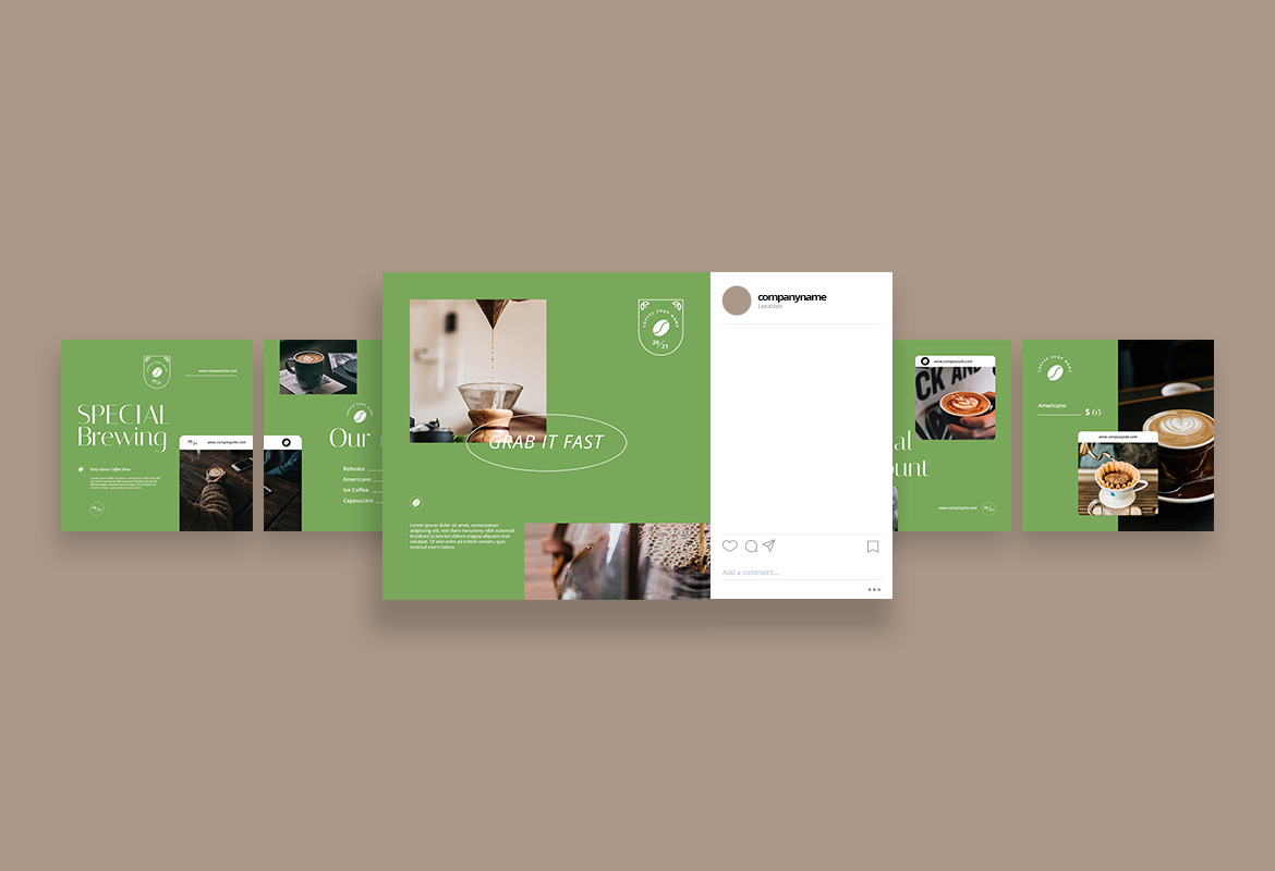 Coffee Shop Instagram Carousel