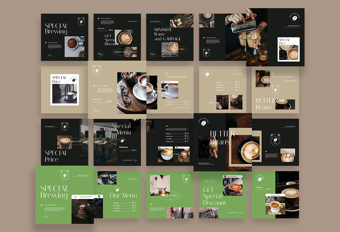 Coffee Shop Instagram Carousel