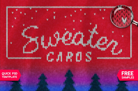 CHRISTMAS SWEATER Photoshop Template