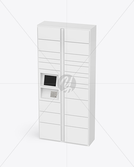 Pick Up Locker Mockup PSD #3