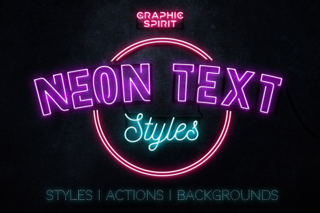 Neon Text Layer Styles &amp; Extras