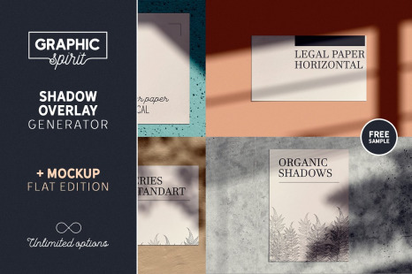 Download Shadow Overlay Generator Mockup In Actions Presets On Yellow Images Creative Store