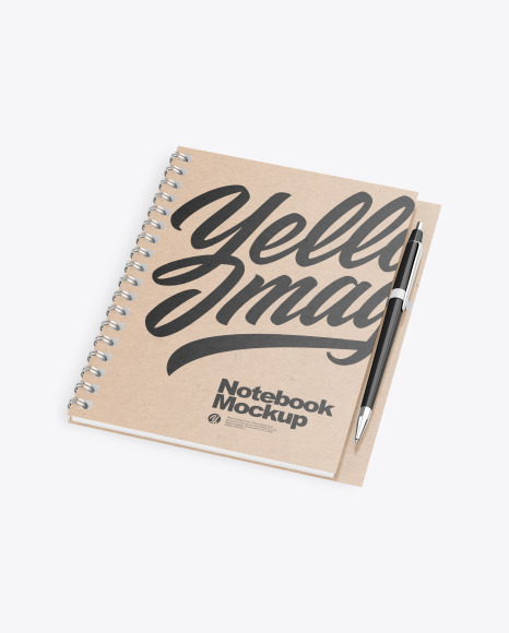Kraft Paper Notebook Mockup