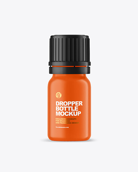 Download Matte Dropper Bottle Mockup Yellow Author