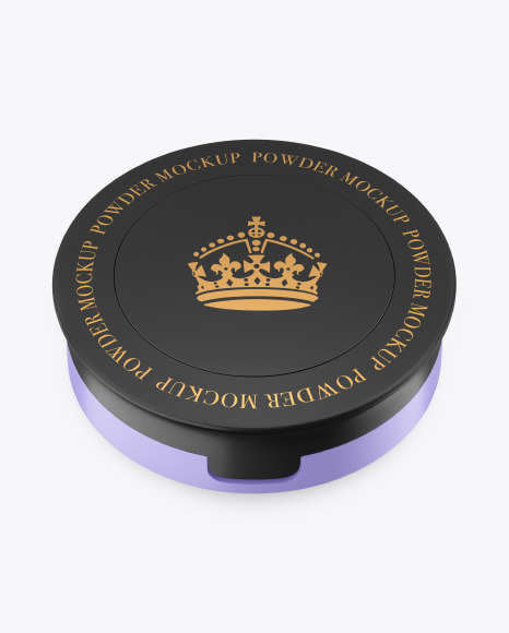 Matte Compact Powder Mockup PSD #4