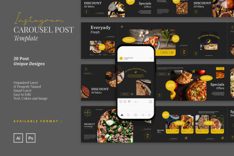 Healthy Food Instagram Carousel