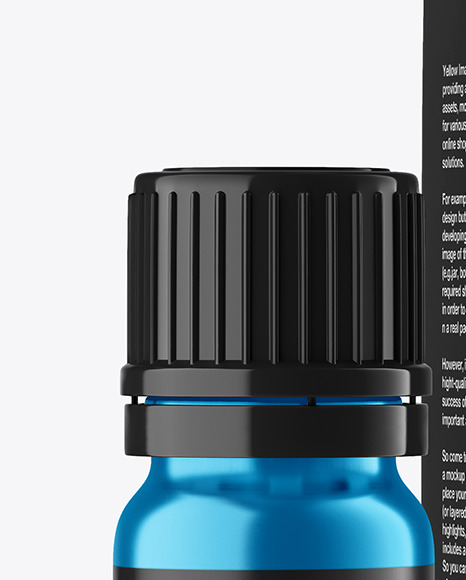 Metallic Bottle with Box Mockup PSD #1