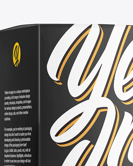 Metallic Bottle with Box Mockup PSD #7