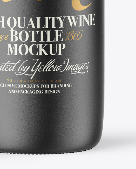 Ceramic Wine Bottle with Screw Cap Mockup PSD #6