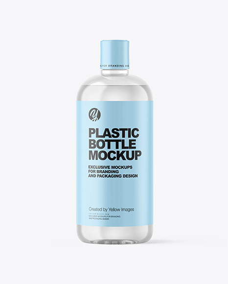 Clear Cosmetic Bottle Mockup
