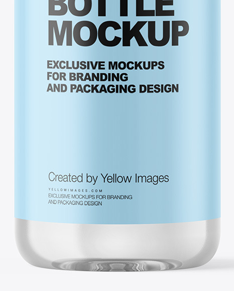 Clear Cosmetic Bottle Mockup PSD #1