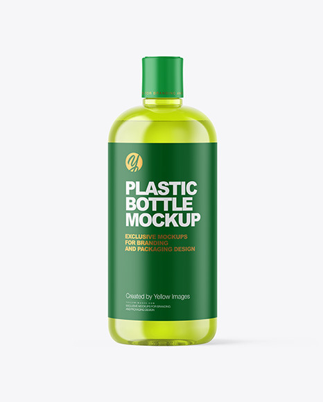 Color Plastic Cosmetic Bottle Mockup