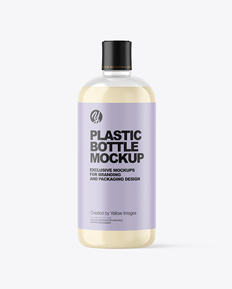 Clear Cosmetic Bottle Mockup