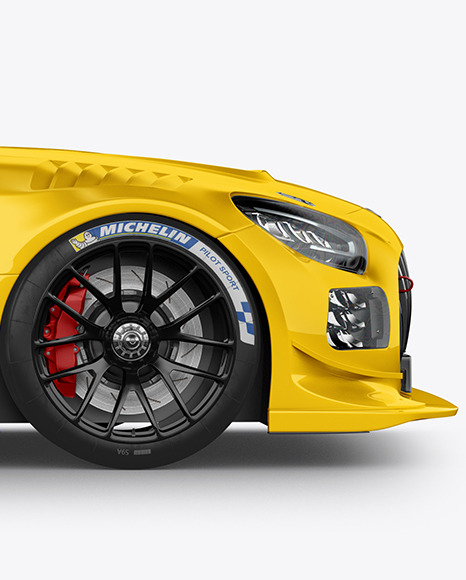 Sport Car Mockup   Side View PSD #6