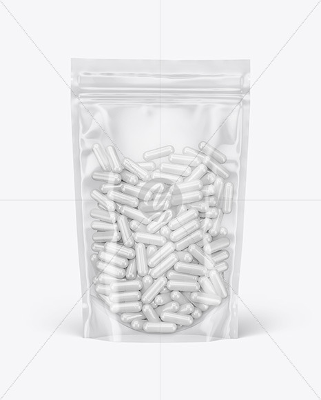 Download Clear Plastic Pouch W Pills Mockup In Pouch Mockups On Yellow Images Object Mockups