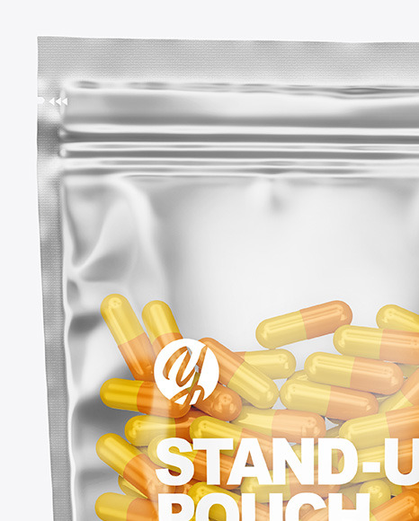 Clear Plastic Pouch w  Pills Mockup PSD #6