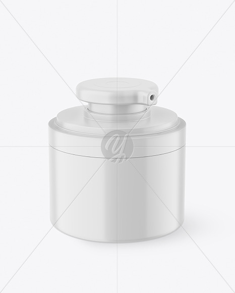 Matte Jar W Pump Mockup Design