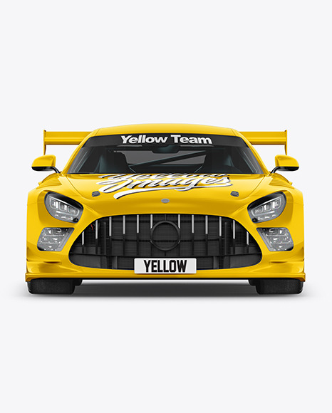 Sport Car Mockup   Front View PSD #6