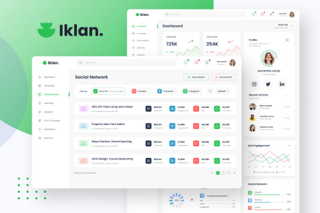 Iklan - Ads Campaign Admin Dashboard Template