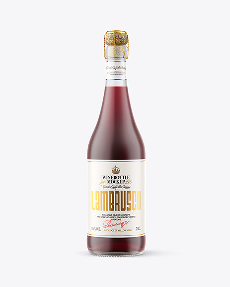 Bottle w/ Wine Mockups