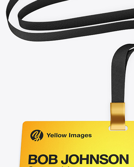 Horizontal ID Card Mockup PSD #2