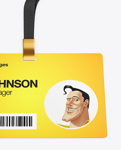 Horizontal ID Card Mockup PSD #1