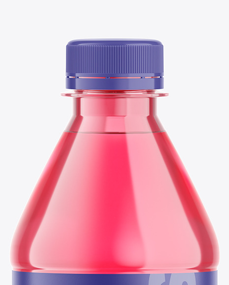 500ml Color Plastic Drink Bottle Mockup PSD #1