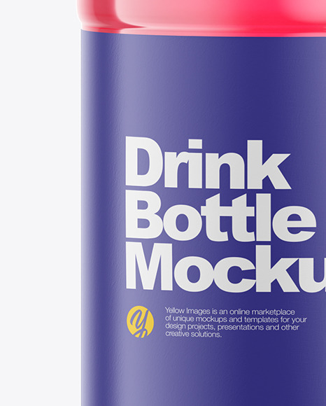 500ml Color Plastic Drink Bottle Mockup PSD #5