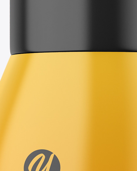 Glossy Plastic Bottle Mockup PSD #2