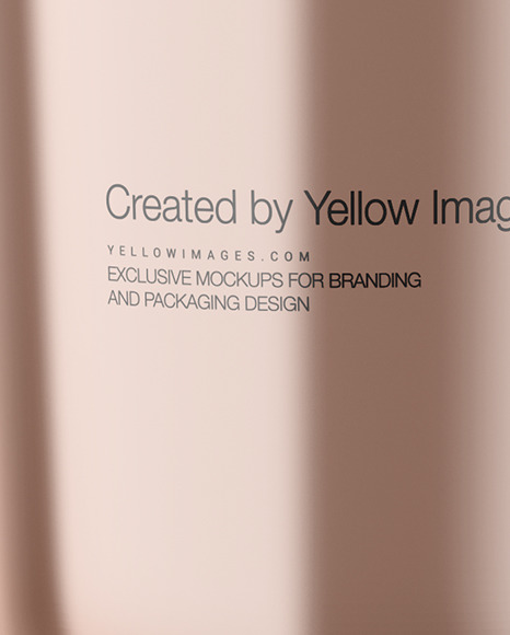 Glossy Metallic Bottle Mockup PSD #6