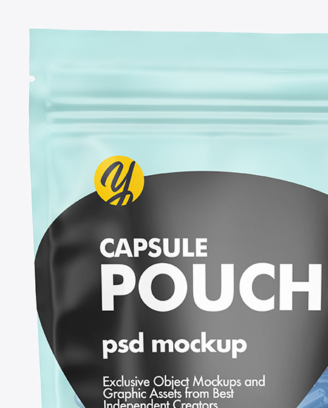Frosted Plastic Pouch w  Pills Mockup PSD #7