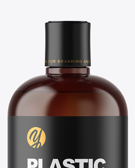 Amber Cosmetic Bottle Mockup PSD #2