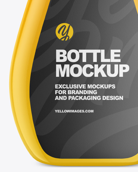 Glossy Plastic Bottle Mockup PSD #1