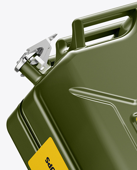 Fuel Jerrycan Mockup   Half Side View PSD #7