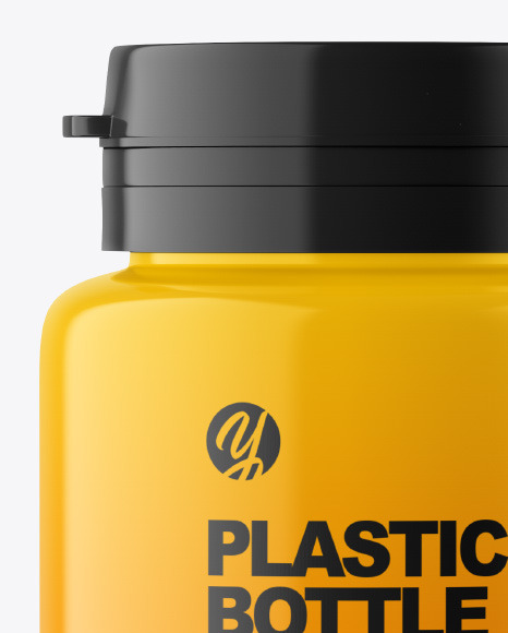 Glossy Plastic Jar Mockup PSD #2