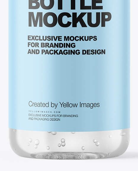 Clear Cosmetic Bottle Mockup PSD #1