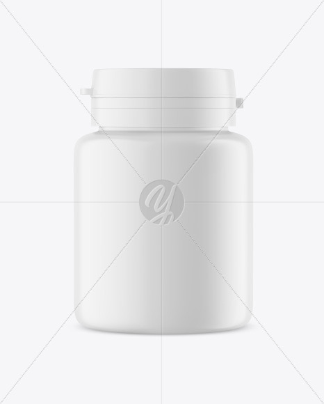 Matte Plastic Jar Mockup PSD #3