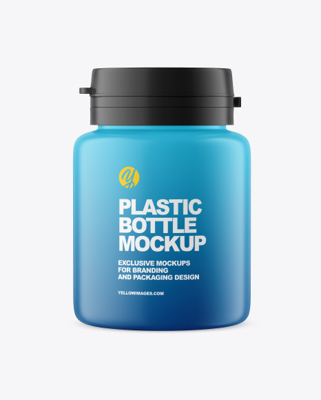 Matte Plastic Jar Mockup