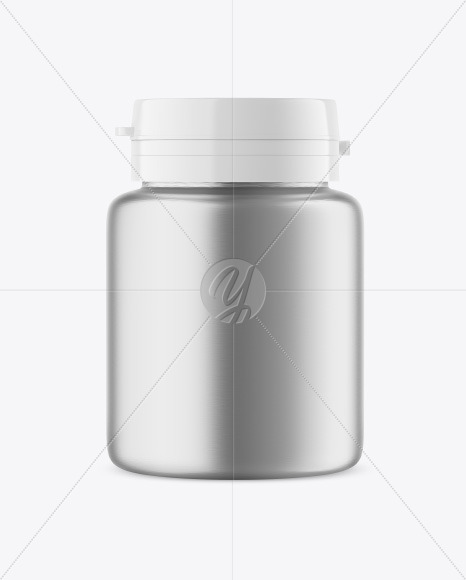 Metallic Jar Mockup PSD #3