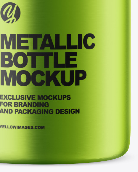 Metallic Jar Mockup PSD #1