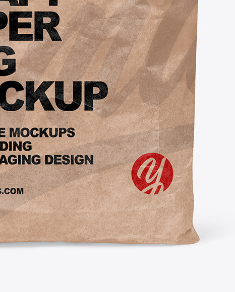 Kraft Paper Bag Mockup PSD #4