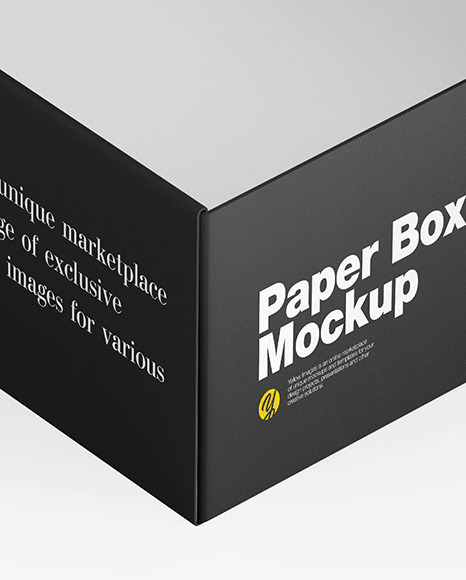 Opened Matte Paper Box Mockup PSD #6