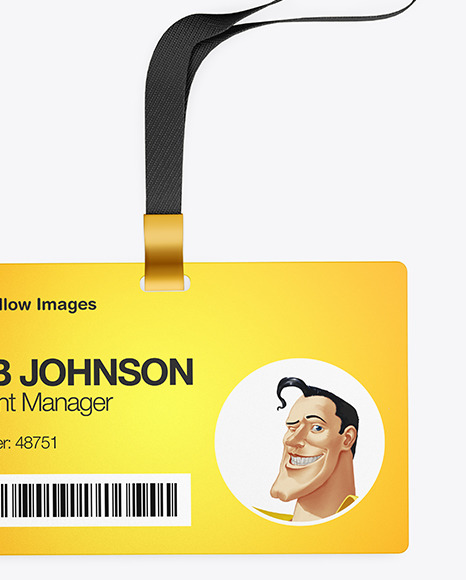 Horizontal ID Card Mockup PSD #1