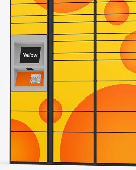 Pick Up Locker Mockup PSD #2